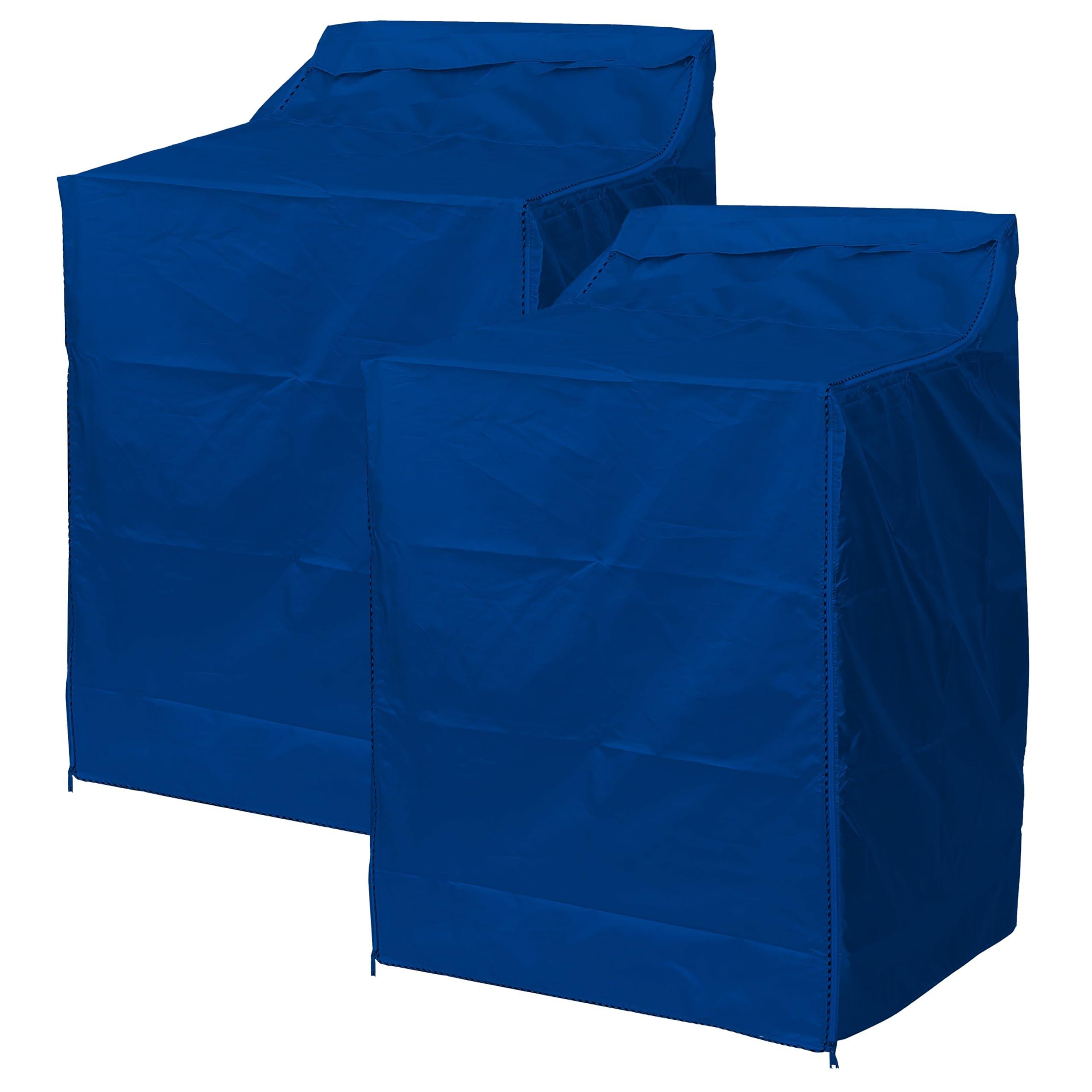 BlueStars 2PCS Washing Machine Covers For Top-load - Premium Outdoor Protection For Most Washer Dryer Cover - W29”x D28”x H43” (Blue) image 0