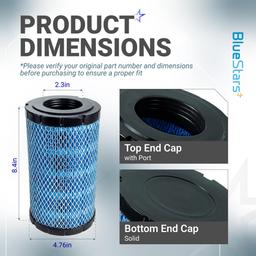 7082265 Air Filter for Polaris Ranger 1000 & XP 1000 (2018-2026) - Replacement Engine Air Filter Fits Ranger Crew XP 1000 NorthStar Premium - Replaces 7083113 thumbnail 1
