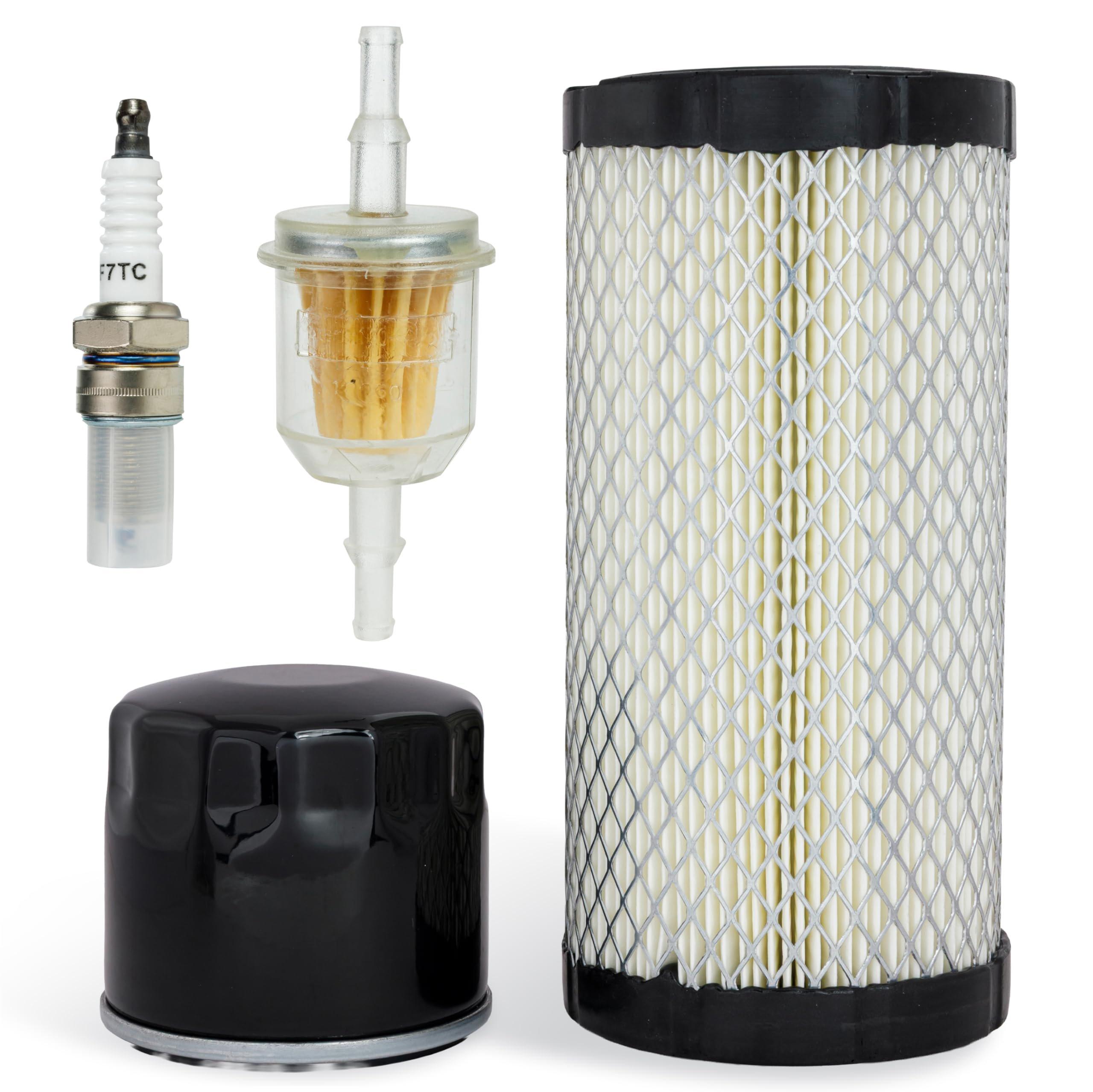 28463G01 Air Filter - EZGO Tune Up Kit E-Z-GO Gas 4-Cycle RXV TXT Medalist Workhorse MPT ST Cushman Hauler - Fits Club Car Precedent Carryall - Includes Spark Plug Fuel Filter Oil Filter image 0
