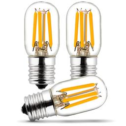BlueStars E17 T7 LED Bulb 2W 120V (25W Equivalent), 2700K Warm White, 220lm for Microwave Oven, Range Hood, Refrigerator, Appliance Replacement Bulbs - 3 Packs thumbnail 0