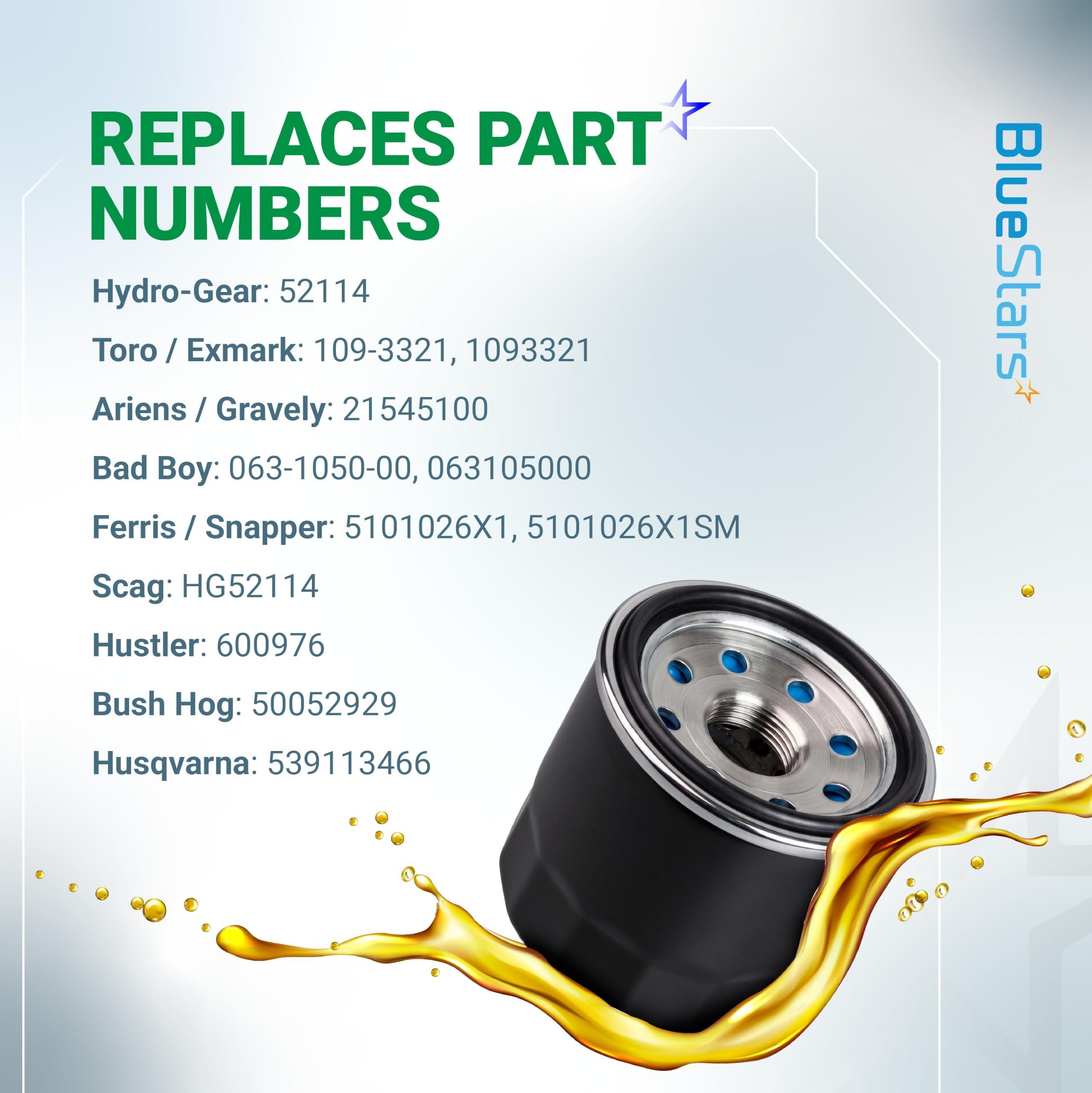 2 Pcs 52114 Oil Filter for Hydro-Gear 52114 Toro Exmark 109-3321 image 2