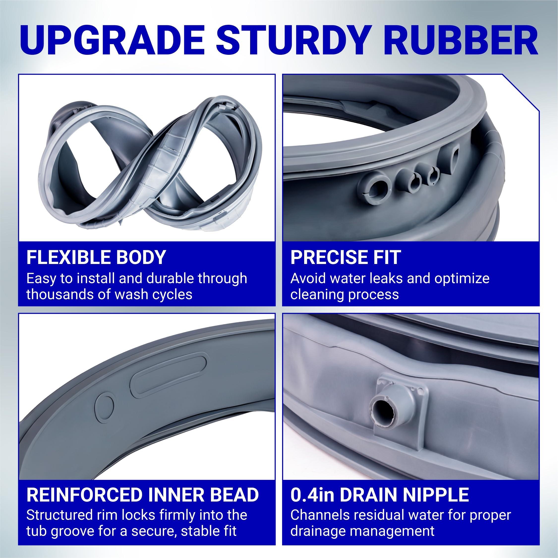 [NEW] BlueStars MDS47123619 Washer Door Seal with Extra Removal Tools image 4