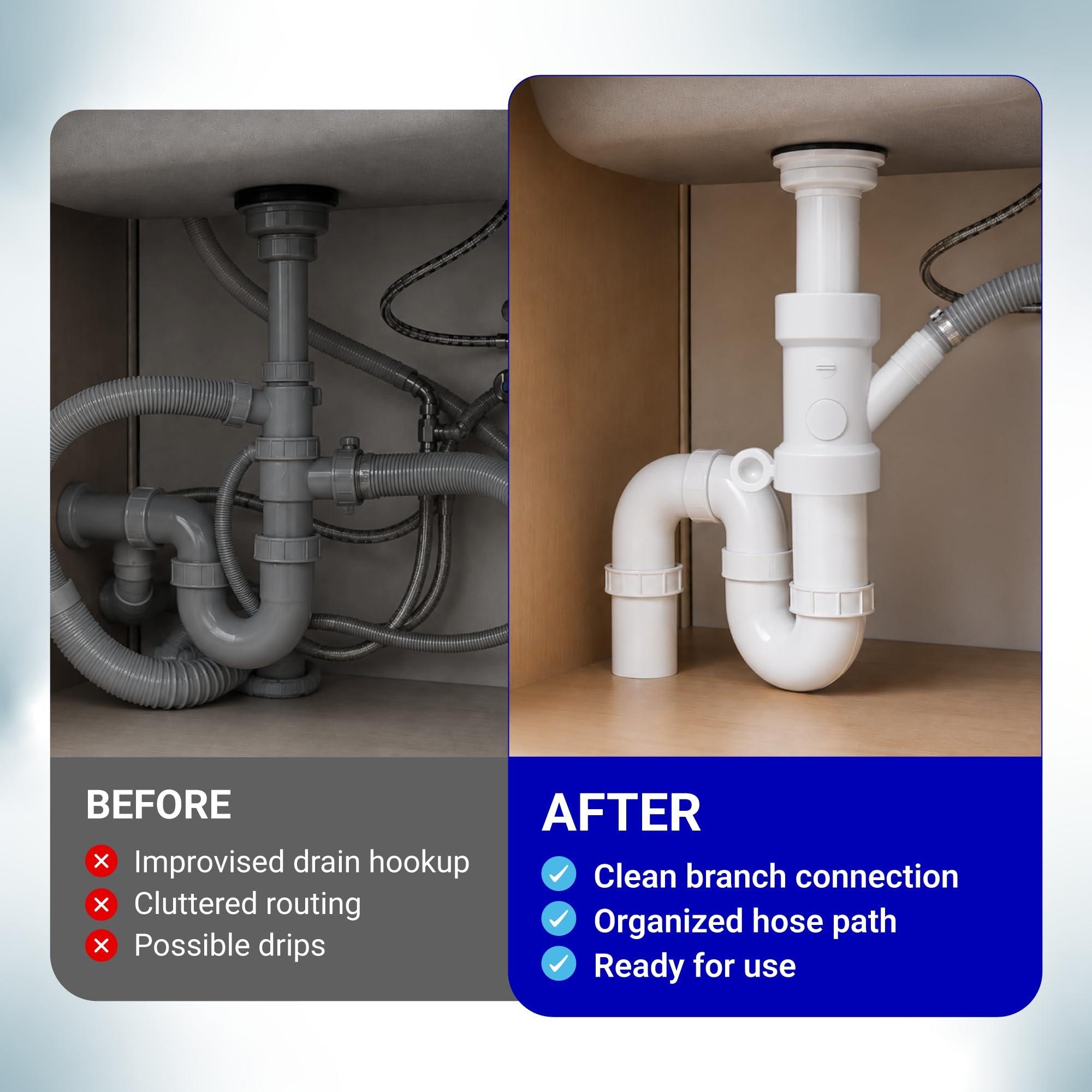 [NEW] BlueStars 212332 Condensate Drain Pipe 1-1/2" x 1-1/2" x 3/4" image 8