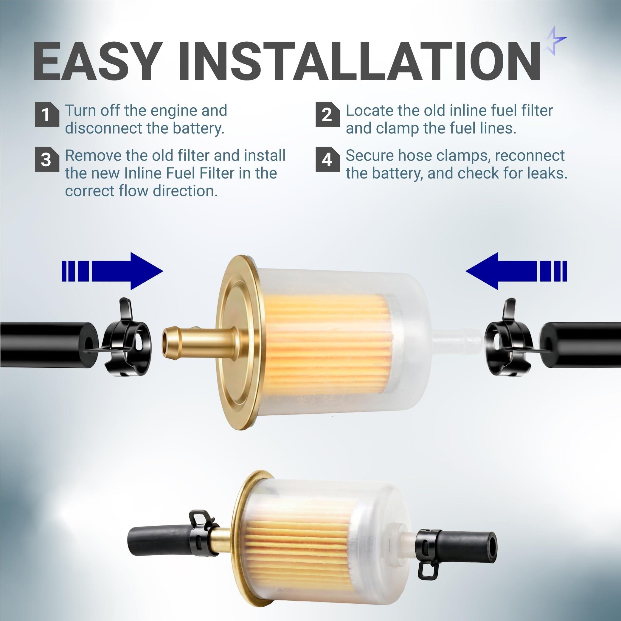 3/8" Universal Inline Fuel Filter (10-Pack) image 8