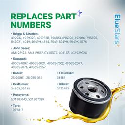 2-1/4" Oil Filter 492932S 492932 795890 695396 492932B 492056 thumbnail 2