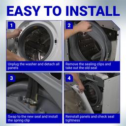 [NEW] BlueStars MDS47123619 Washer Door Seal with Extra Removal Tools thumbnail 5