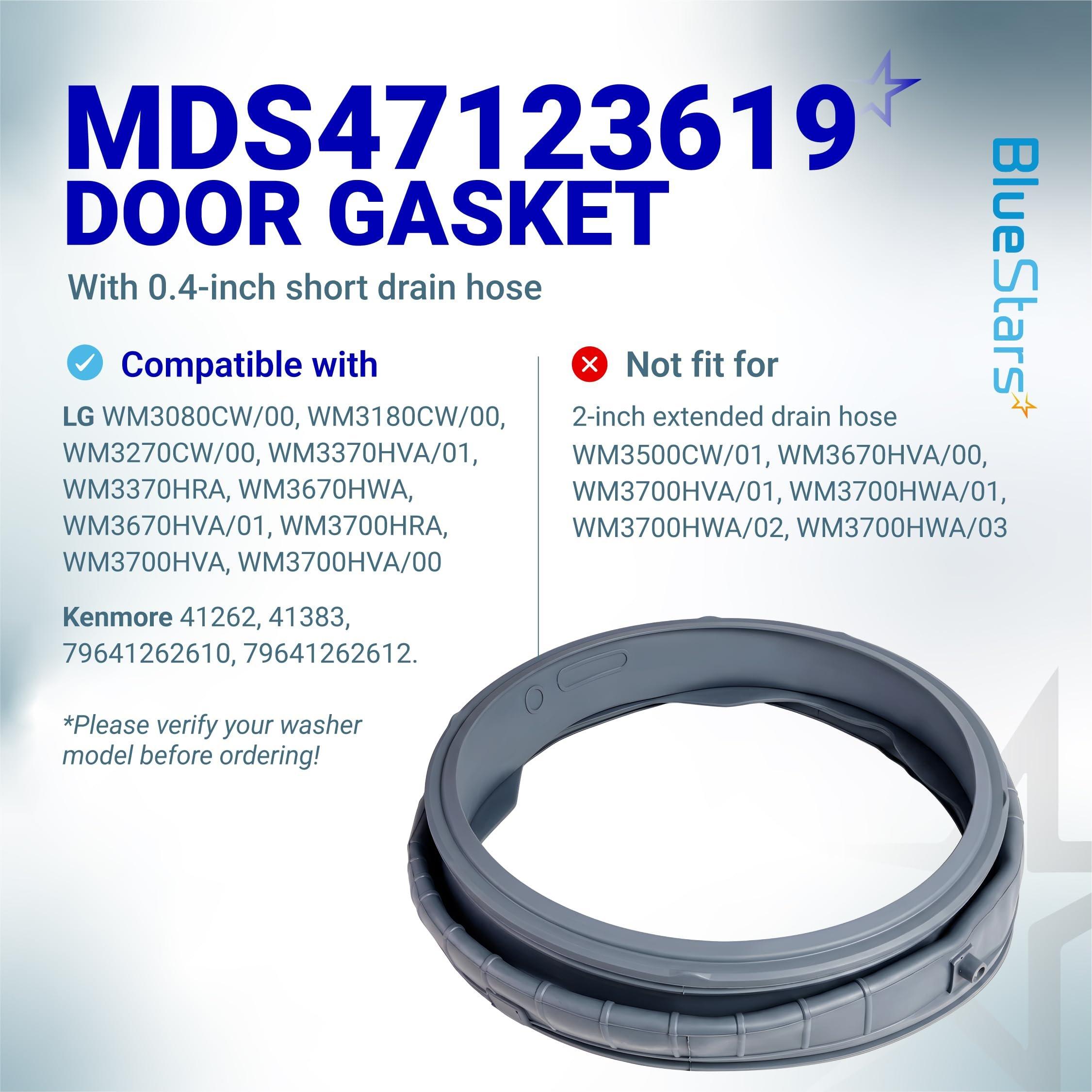 [NEW] BlueStars MDS47123619 Washer Door Seal with Extra Removal Tools image 3