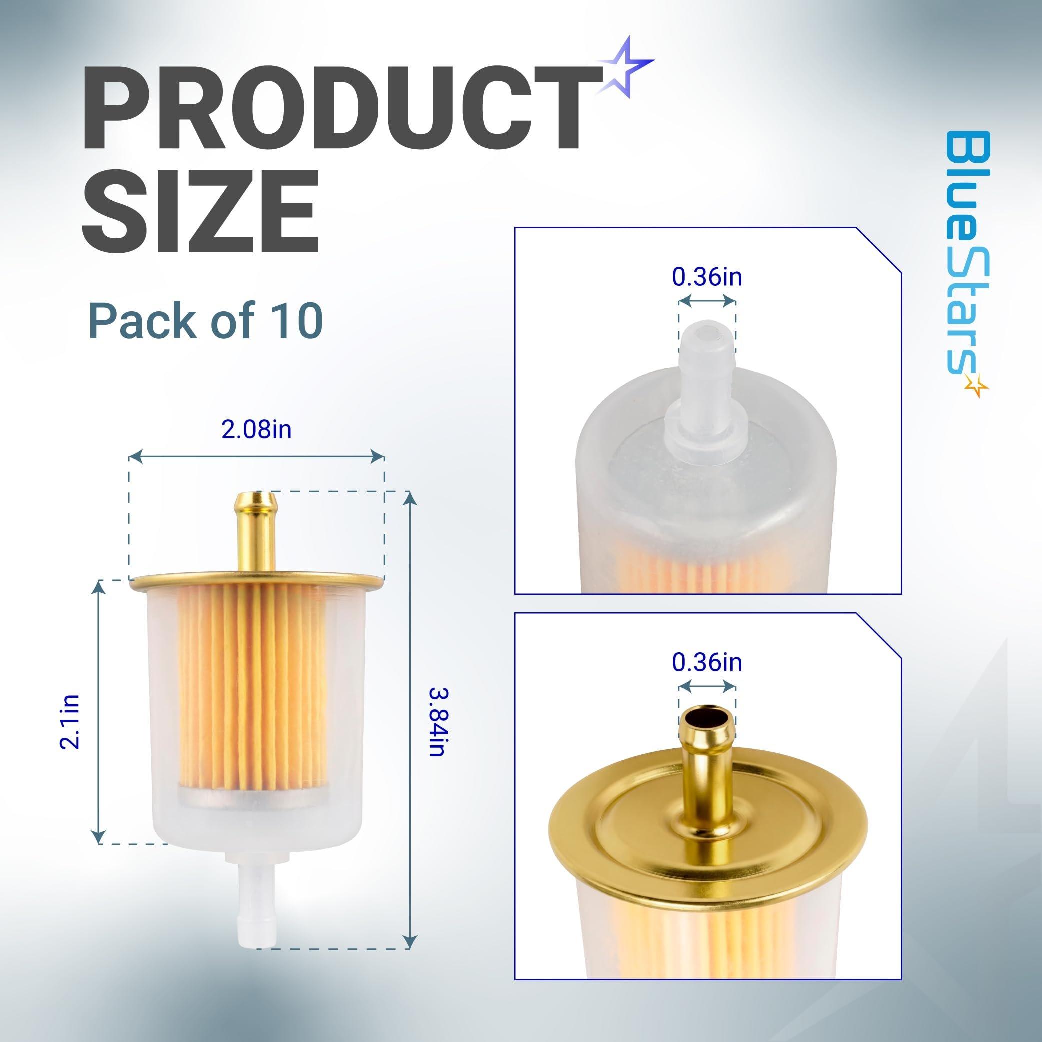 3/8" Universal Inline Fuel Filter (10-Pack) image 1