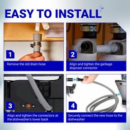 [NEW] BlueStars AEM74333104 AEM74333101 Dishwasher Drain Hose Assembly thumbnail 5