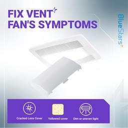 BlueStars 89108000 Bathroom Vent Fan Light Lens Cover – Fits Broan & NuTone 763RLN 769RF 770F VF705RCN VF707RCN – Replacement for 89108-000 AP5617085 thumbnail 5