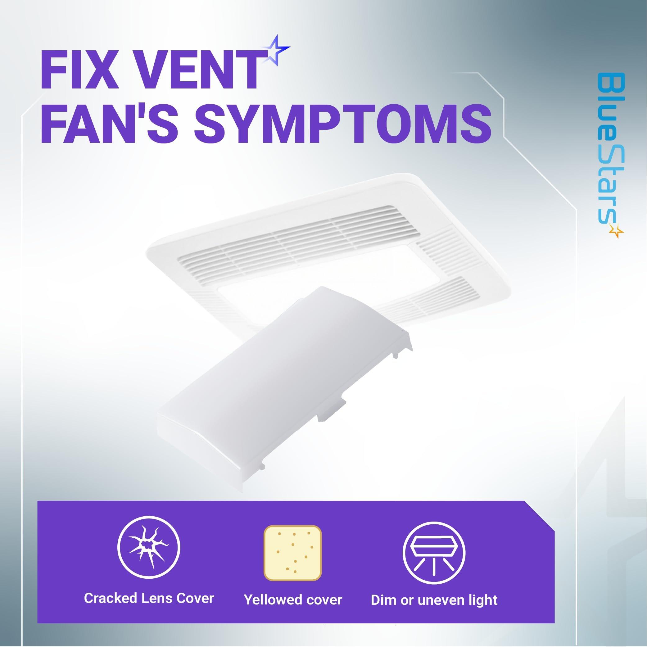 BlueStars 89108000 Bathroom Vent Fan Light Lens Cover – Fits Broan & NuTone 763RLN 769RF 770F VF705RCN VF707RCN – Replacement for 89108-000 AP5617085 image 5