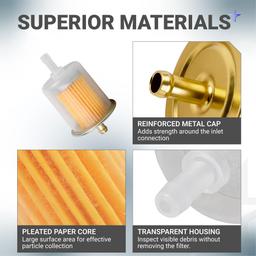 3/8" Universal Inline Fuel Filter (10-Pack) thumbnail 4