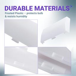 BlueStars 89108000 Bathroom Vent Fan Light Lens Cover – Fits Broan & NuTone 763RLN 769RF 770F VF705RCN VF707RCN – Replacement for 89108-000 AP5617085 thumbnail 3