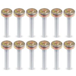 BlueStars 12 Pack Truck and Trailer Door Rollers Garage Door Rollers Hardware On Box Truck Rollup Door - Fit for 1" Track - 7/16'' Diameter x 2-3/4'' Long Rod thumbnail 0