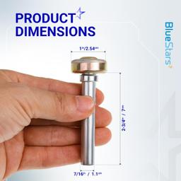 BlueStars 12 Pack Truck and Trailer Door Rollers Garage Door Rollers Hardware On Box Truck Rollup Door - Fit for 1" Track - 7/16'' Diameter x 2-3/4'' Long Rod thumbnail 1
