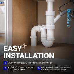 [NEW] BlueStars 212332 Condensate Drain Pipe 1-1/2" x 1-1/2" x 3/4" thumbnail 7
