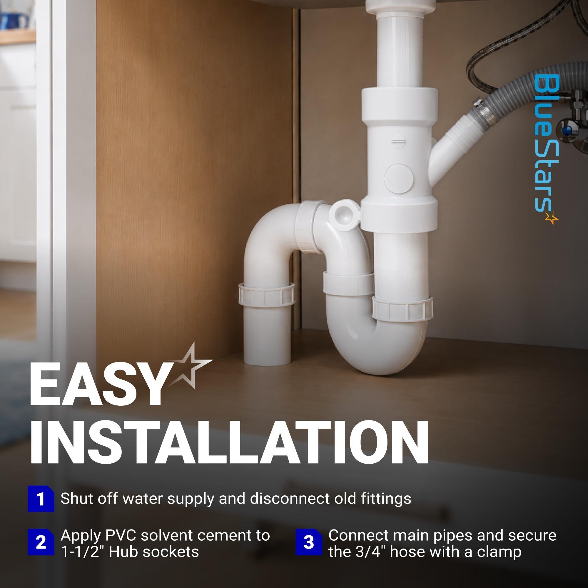 [NEW] BlueStars 212332 Condensate Drain Pipe 1-1/2" x 1-1/2" x 3/4" image 7