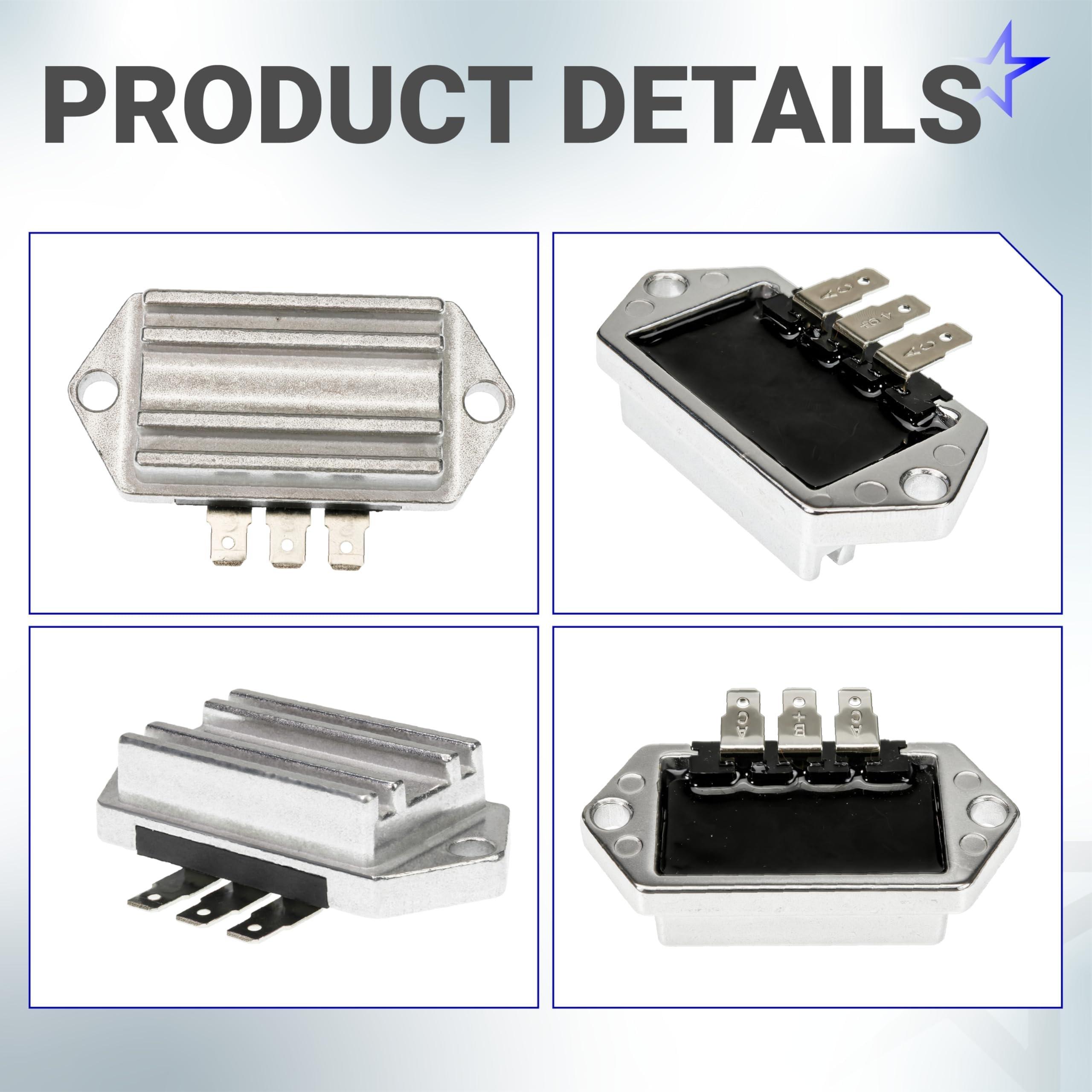 BlueStars Voltage Regulator Rectifier for Kohler 8-25 HP Engines with 15 Amp Alternators - Fits CH18S CH20 CH22 CH23 CH25 - Replaces 41 403 10-S 41 403 09-S 25 403 03-S John Deere AM102596 AM34738 image 6