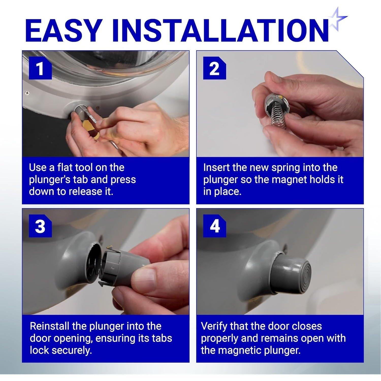 AGM73610701 Washer Magnetic Door Plunger Replacement - Compatible with LG WM3050 WM3170CW WM8000HA WM3770 WM3670HWA Kenmore Elite Washer and More image 5