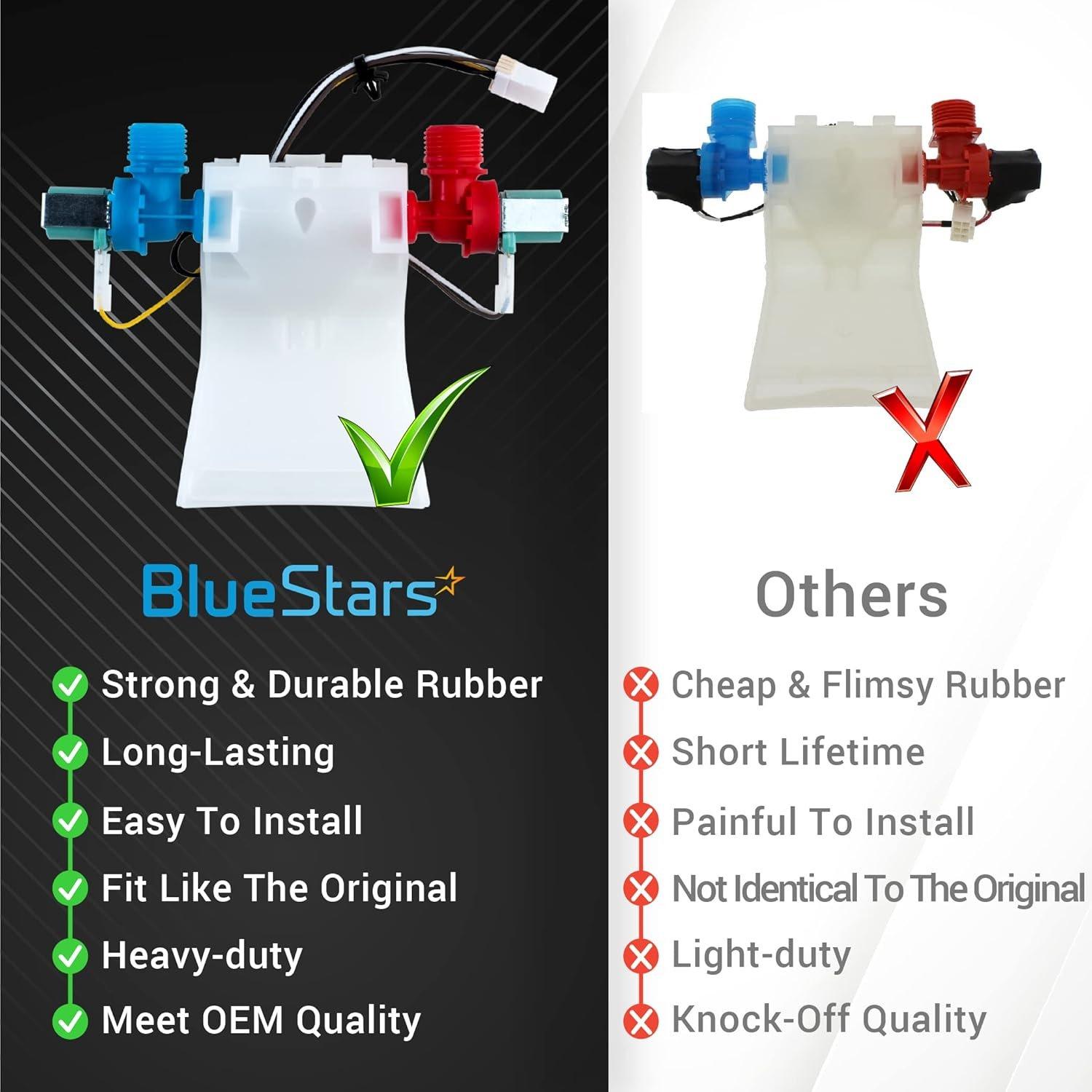 W10144820 Washer Water Inlet Valve Replacement - Exact Fit For Whirlpool & Kenmore Washers - Replaces WPW10144820 W10311458 AP6015761 PS11749042 image 1