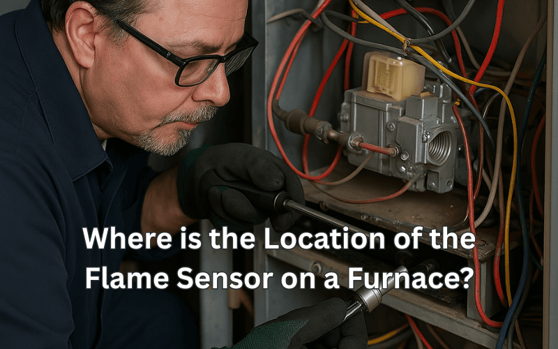 Where is the Location of the Flame Sensor on a Furnace? Where is the Location of the Flame Sensor on a Furnace?