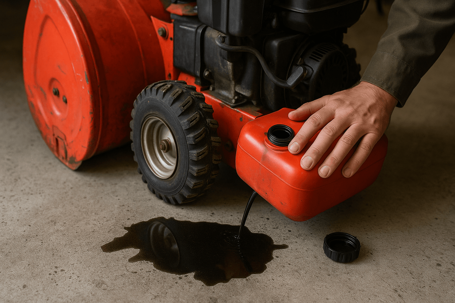 place-snow-blower-leaking-gas place-snow-blower-leaking-gas