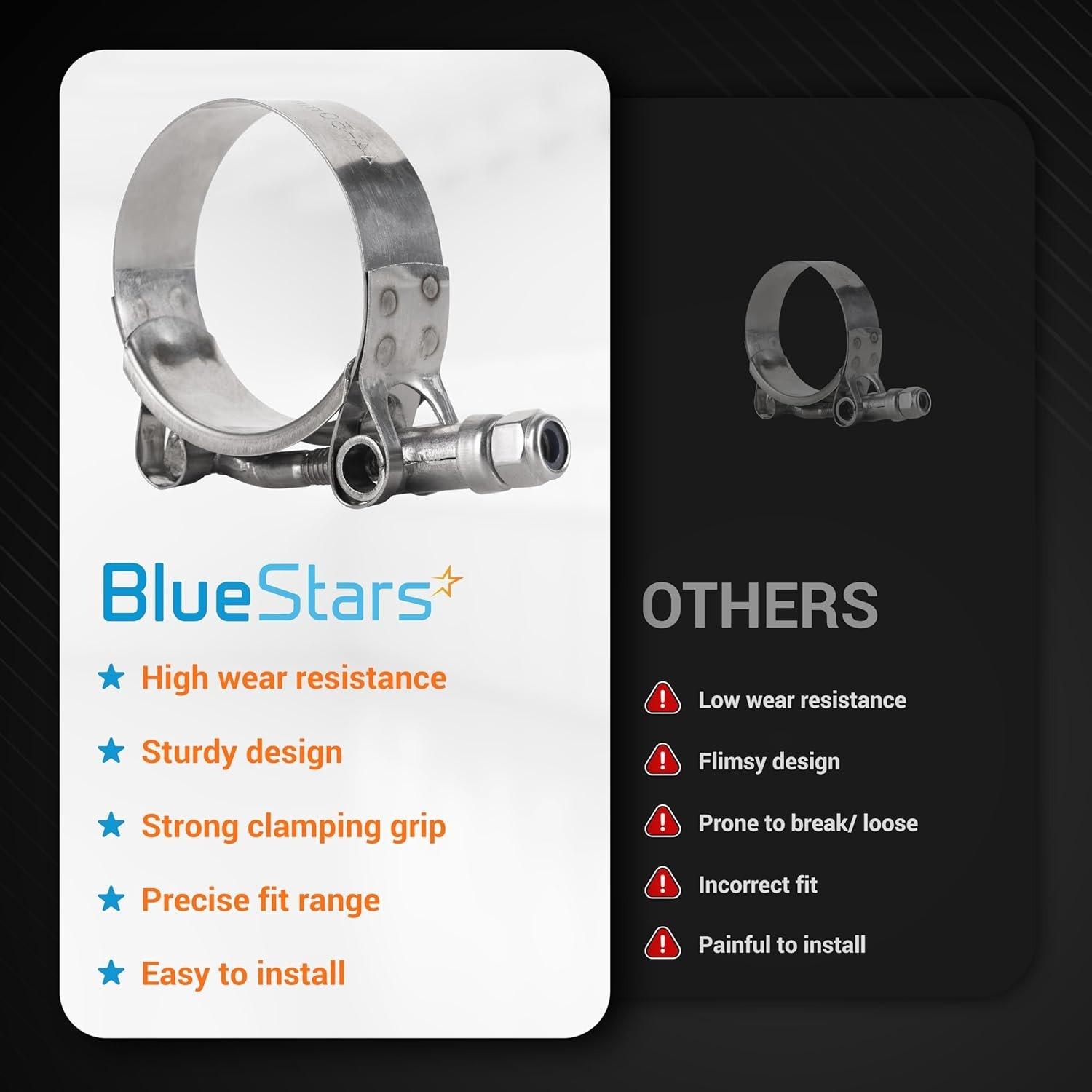 2.5" T-Bolt Hose Clamps with Working Range image 1