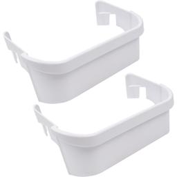 240351601 Refrigerator Freezer White Door Bin Side Shelf - Pack of 2 thumbnail 0