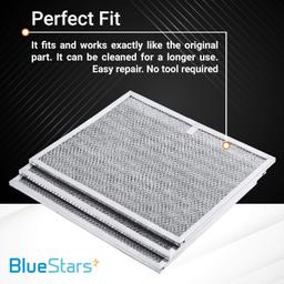 BPS1FA30 Aluminum Mesh Range Hood Filter - Pack of 3 thumbnail 2