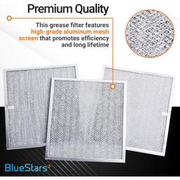 BPS1FA30 Aluminum Mesh Range Hood Filter - Pack of 3 thumbnail 1