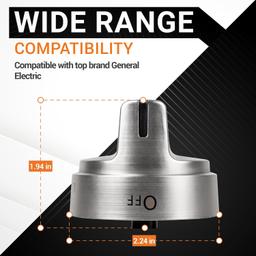 WB03X24818 Range Control Knobs - Pack of 5 thumbnail 3
