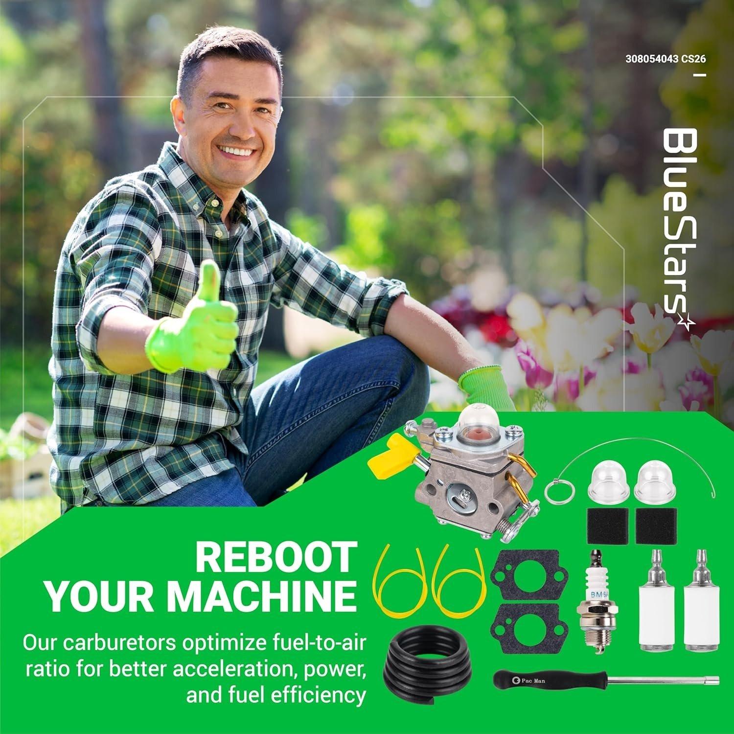 308054043 CS26 CS30 Carburetor Kit For Ryobi image 5