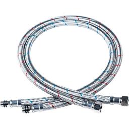 32-inch Flexible Faucet Connector Braided Supply Hose 3/8-Inch Female Compression Thread x M10 Male Connector - Pack of 2 thumbnail 0