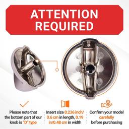 WB03T10325 Range Metal Knob thumbnail 5