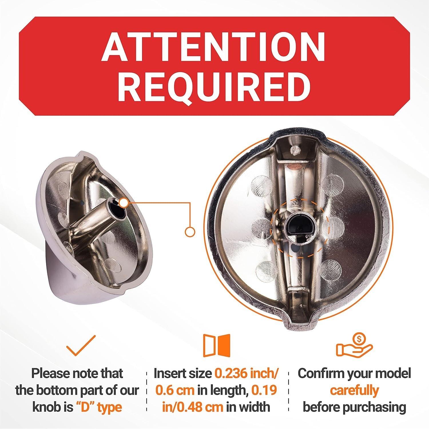 WB03T10325 Range Metal Knob image 5