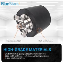 3 Sizes 1-Inch, 1.25-Inch, 1.5-Inch Swimming Pool Winter Expansion Rubber Plugs, Pack of 3 thumbnail 5