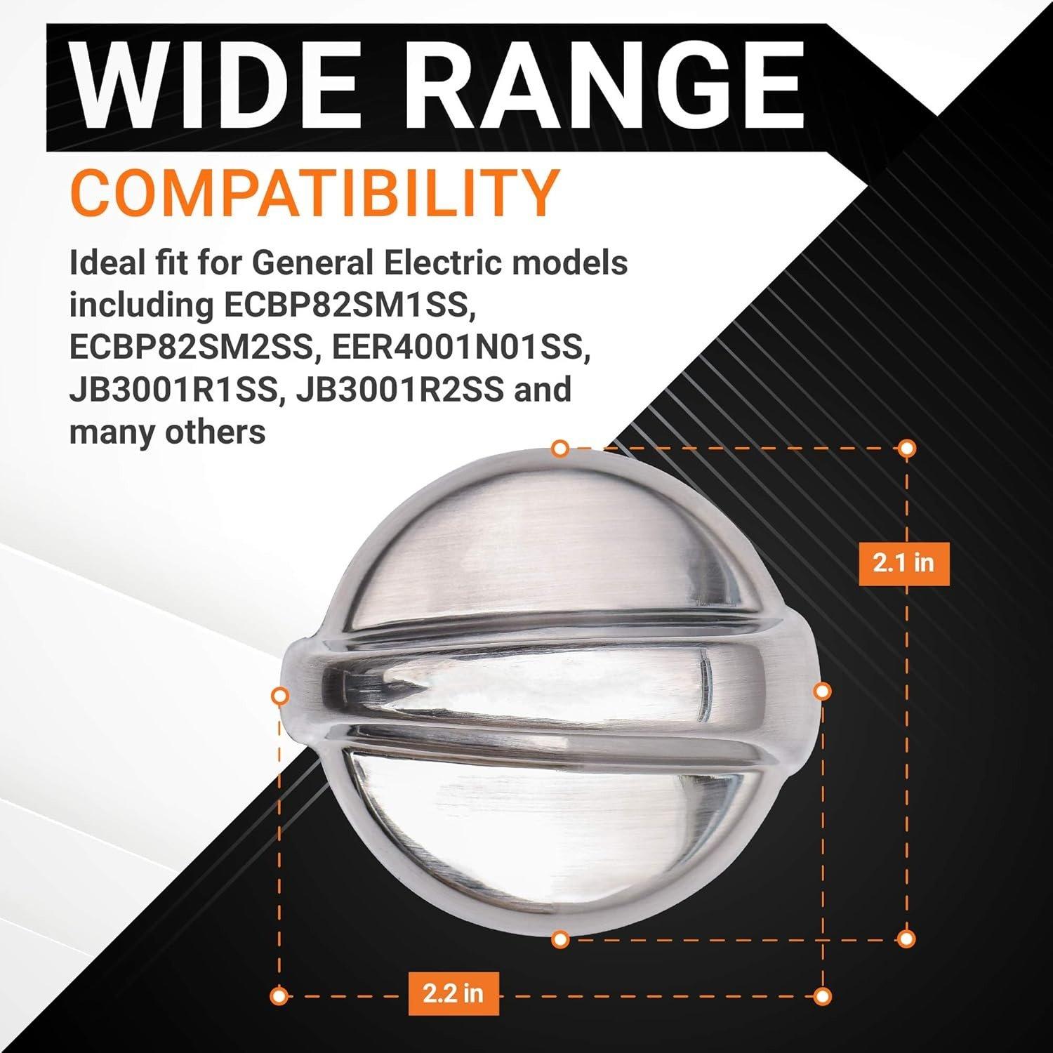 WB03T10284 Range Stove Oven All Metal Control Knob - Pack of 5 image 2