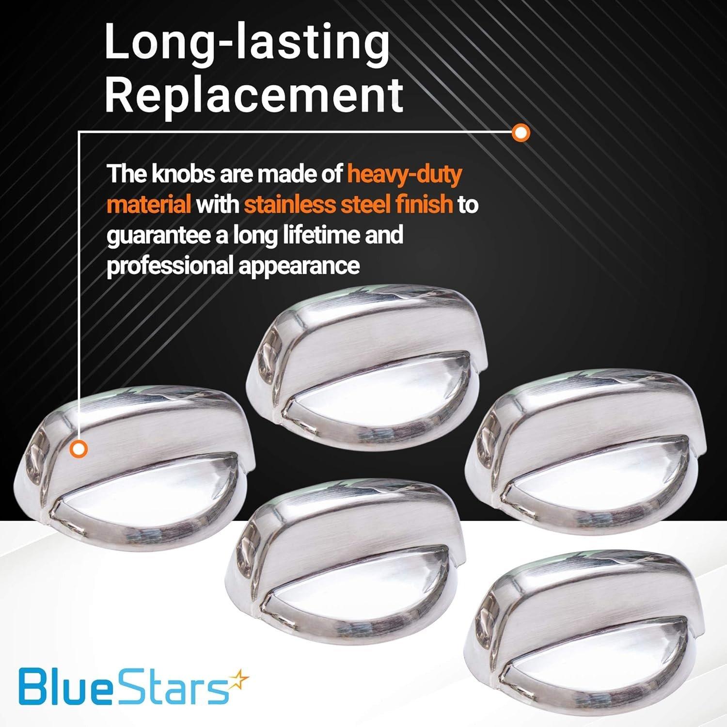 WB03T10284 Range Stove Oven All Metal Control Knob - Pack of 5 image 1