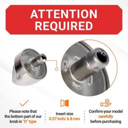 WB03X32194 Range Burner Control Dial Knob - Pack of 5 thumbnail 1