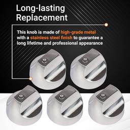 WB03X32194 Range Burner Control Dial Knob - Pack of 5 thumbnail 6