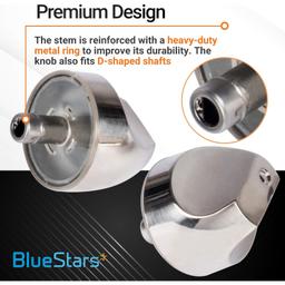 WB03X32194 Range Burner Control Dial Knob - Pack of 5 thumbnail 4