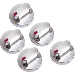 5 Packs DG64-00472A DG64-00347A Dial Knob Metal Ring Stainless Steel Surface thumbnail 0