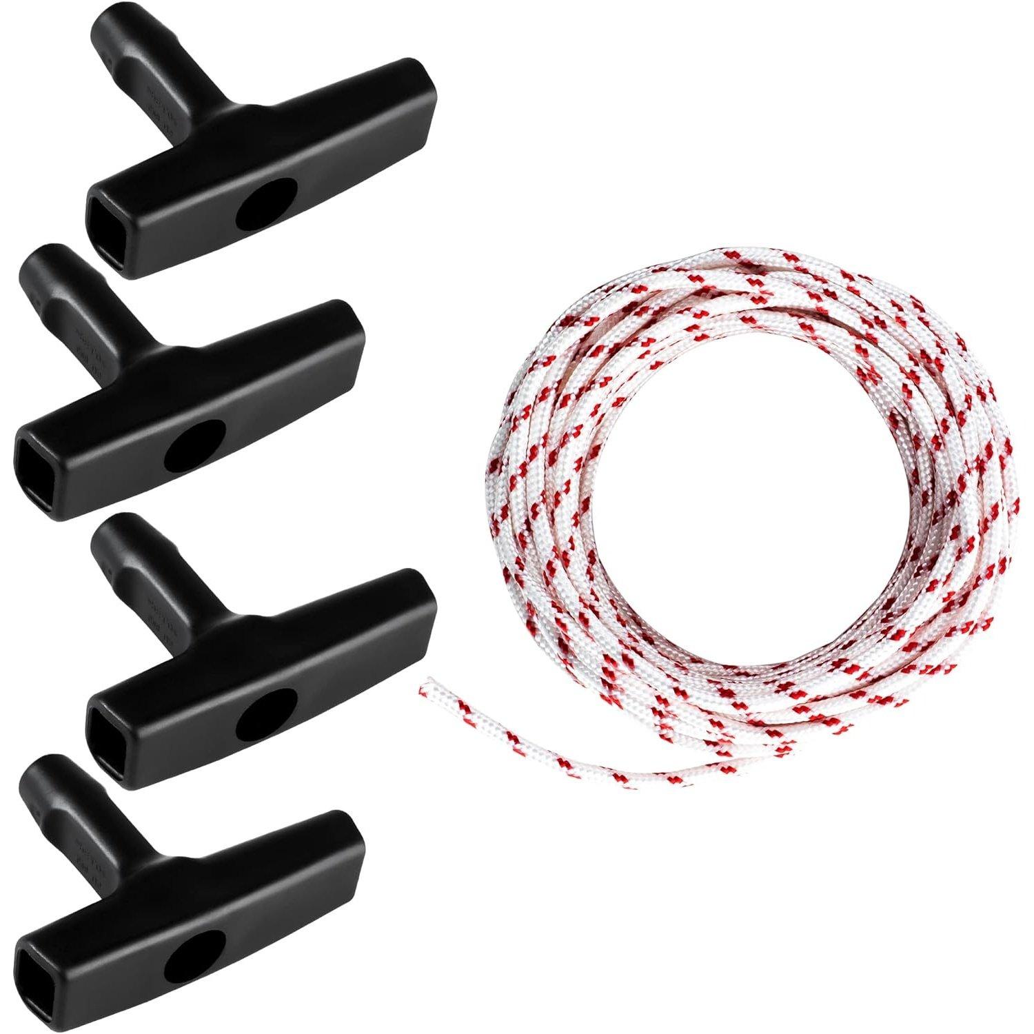 Recoil Starter Rope 10-Meter Pull Cord with 4 Pieces Starter Handle image 0
