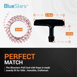 Recoil Starter Rope 10-Meter Pull Cord with 4 Pieces Starter Handle thumbnail 4