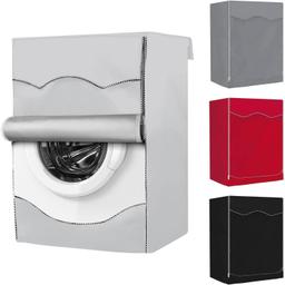 W27”x D33”x H39” Washing Machine Cover For Front-load Washer/Dryer (Silver) thumbnail 0