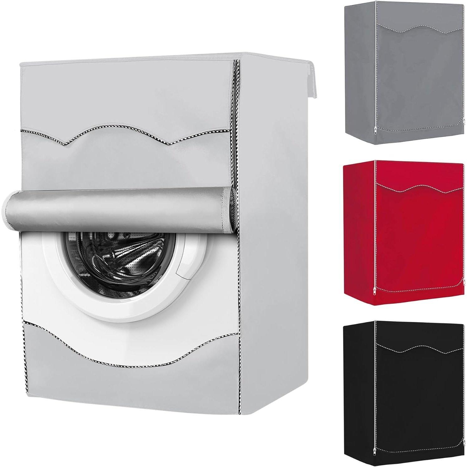 W27”x D33”x H39” Washing Machine Cover For Front-load Washer/Dryer (Silver) image 0