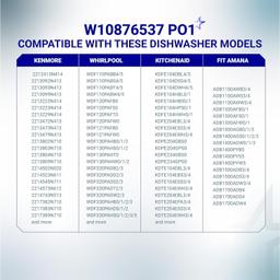 W10876537 W10724439 Dishwasher Drain Pump - Compatible with Whirlpool Amana Kenmore KitchenAid Maytag Dishwashers WDT720PADM2 WDF320PADS2 WDT970SAHZ0 WDT730PAHZ0 AP6004843 PS11738151 4454971 thumbnail 2