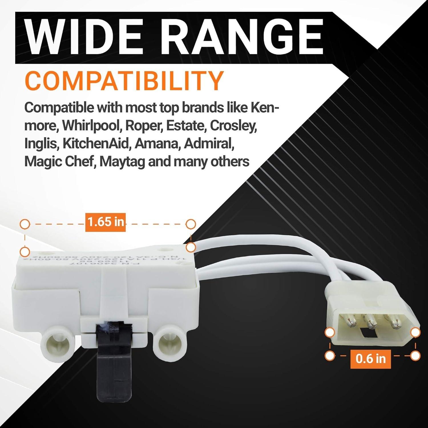 3406107 Dryer Door Switch - Pack of 4 image 5
