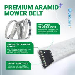 041-6400-00 Pump Belt Replacement - Fits Bad Boy MZ Magnum ZT Elite ZT Avenger CZT Outlaw Stand-On Compact Outlaw 041640000 Mower Drive Belt | 1/2" x 66.25" thumbnail 5