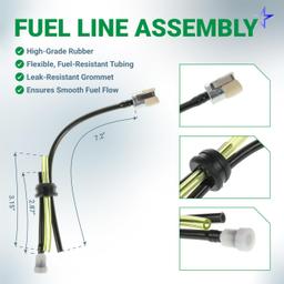 309375002 Carburetor Kit - Compatible with Ryobi & Homelite 30cc 4-Cycle Engines 309370002 985624001 Ryobi S430 C430 X430 RY34421 RY34441 RY34425 RY34445 RY34001 RY13016 String Trimmers thumbnail 7